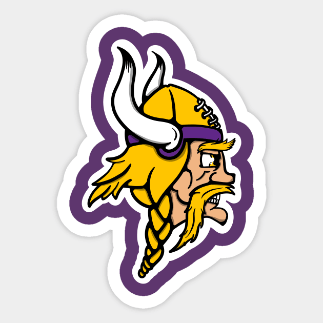 Minnesota Vikings Art Sticker by Croke Art 🐸